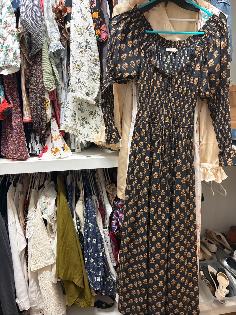 Doen kaira dress in noir meadow